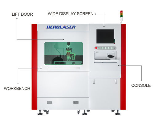 Purple Horn 1500W High Precision Laser Cutting Machine For Glasses SS Metal